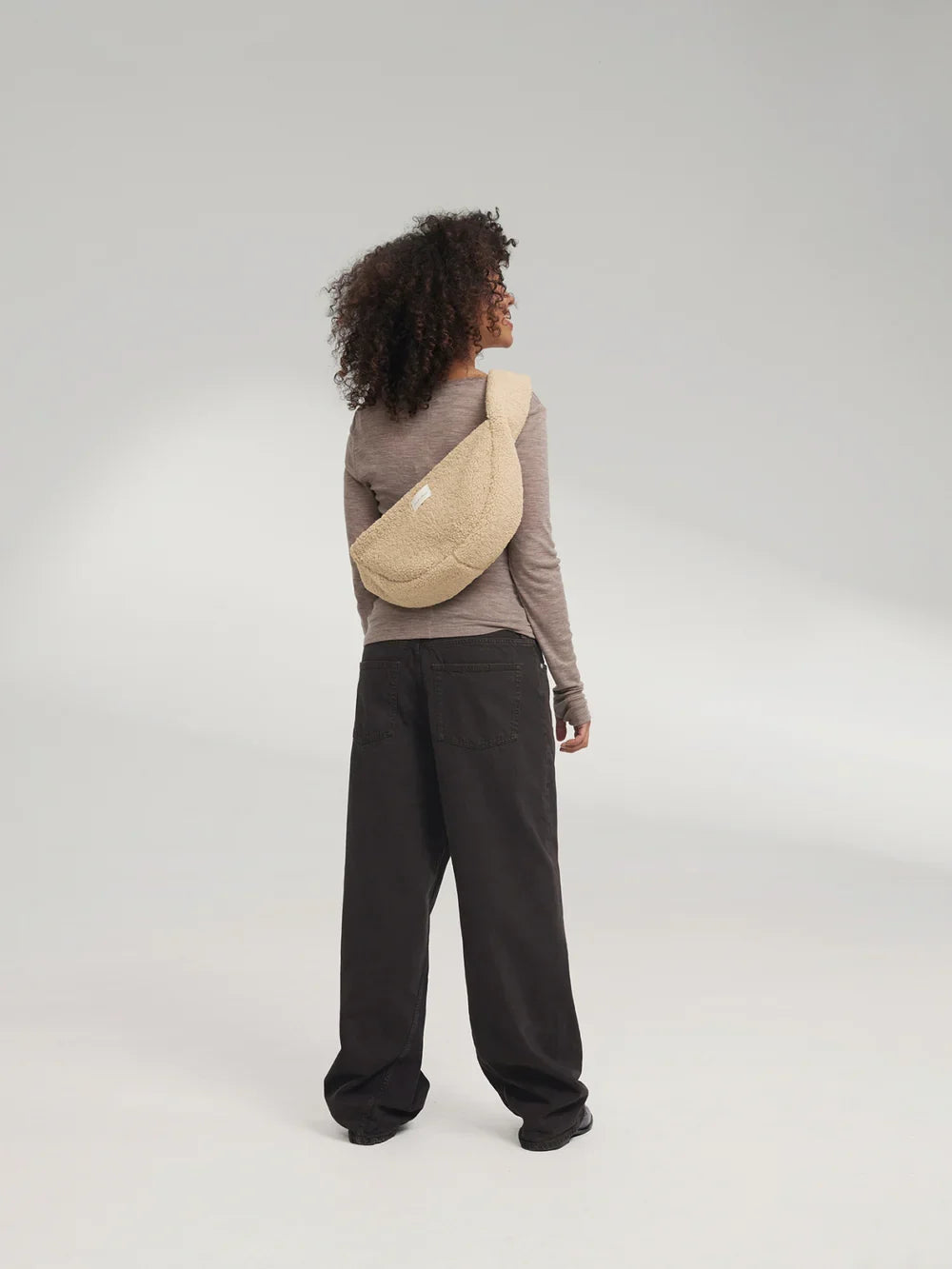 Ecru Teddy Mini Cross Body Bag