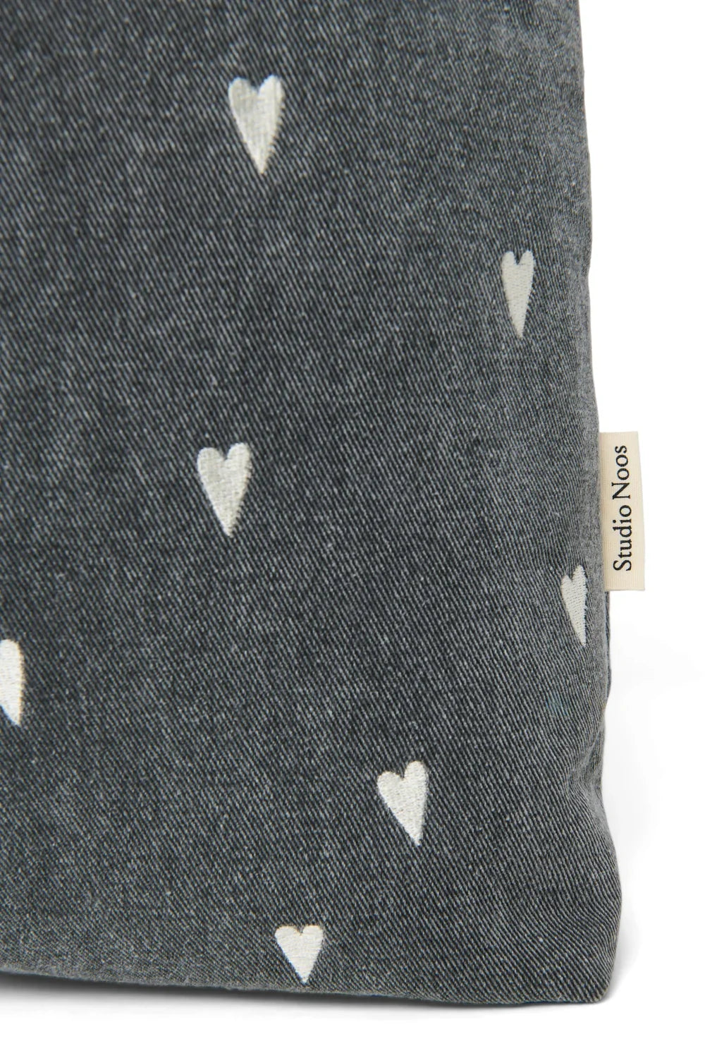 Grijze denim mombag
