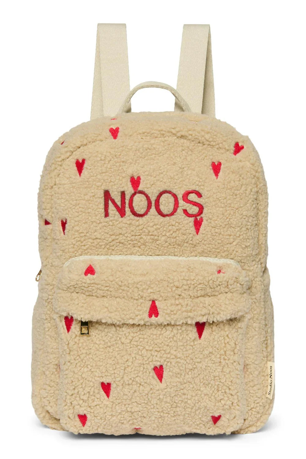 Brown Hearts Teddy Midi Backpack