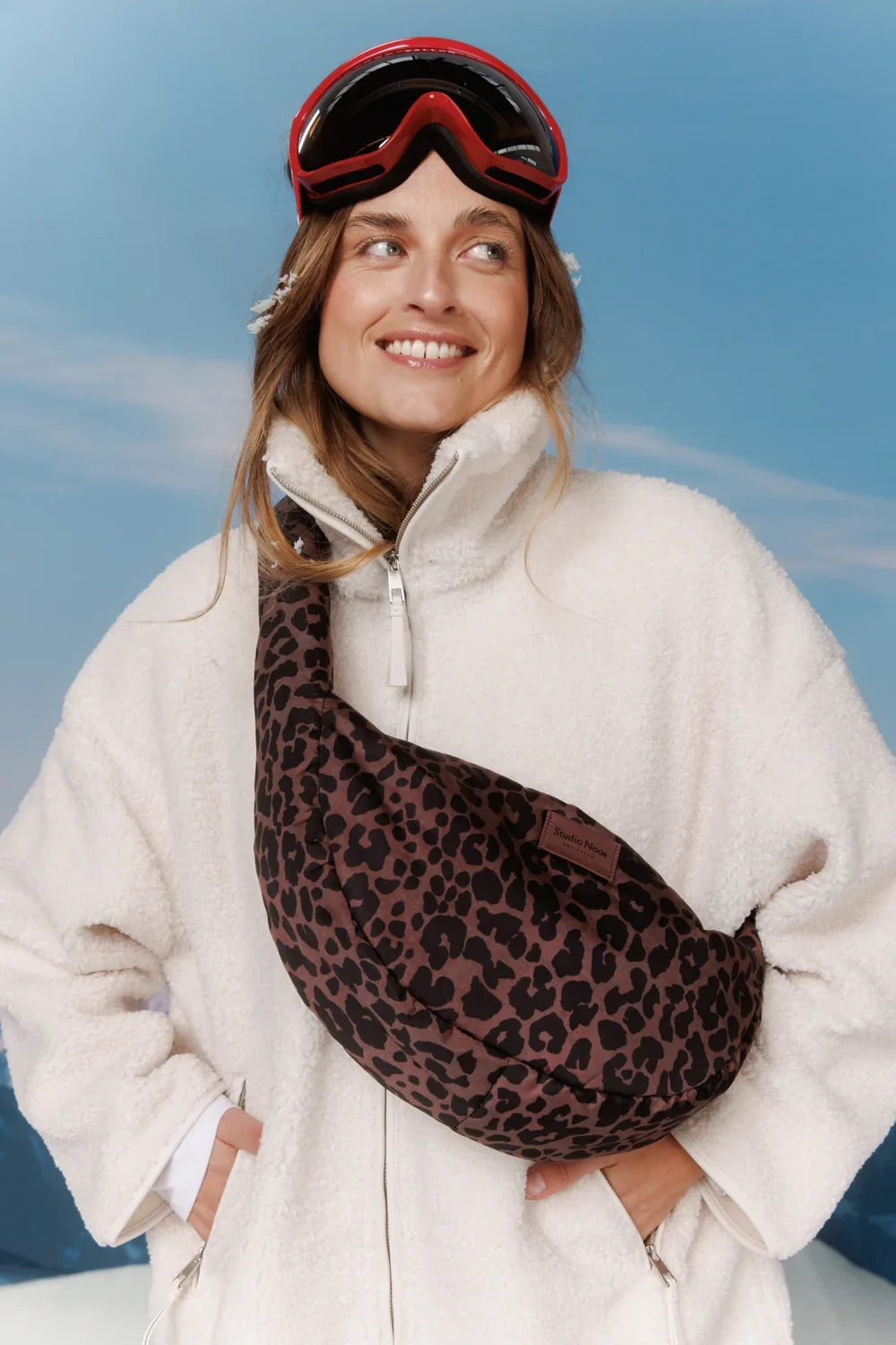 Leopard Puffy Mini Umhängetasche
