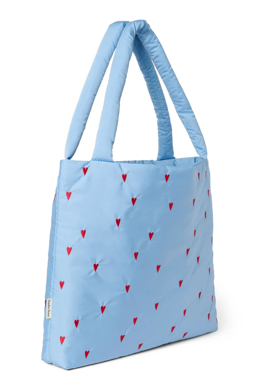 Blaue, voluminöse Mama-Tasche