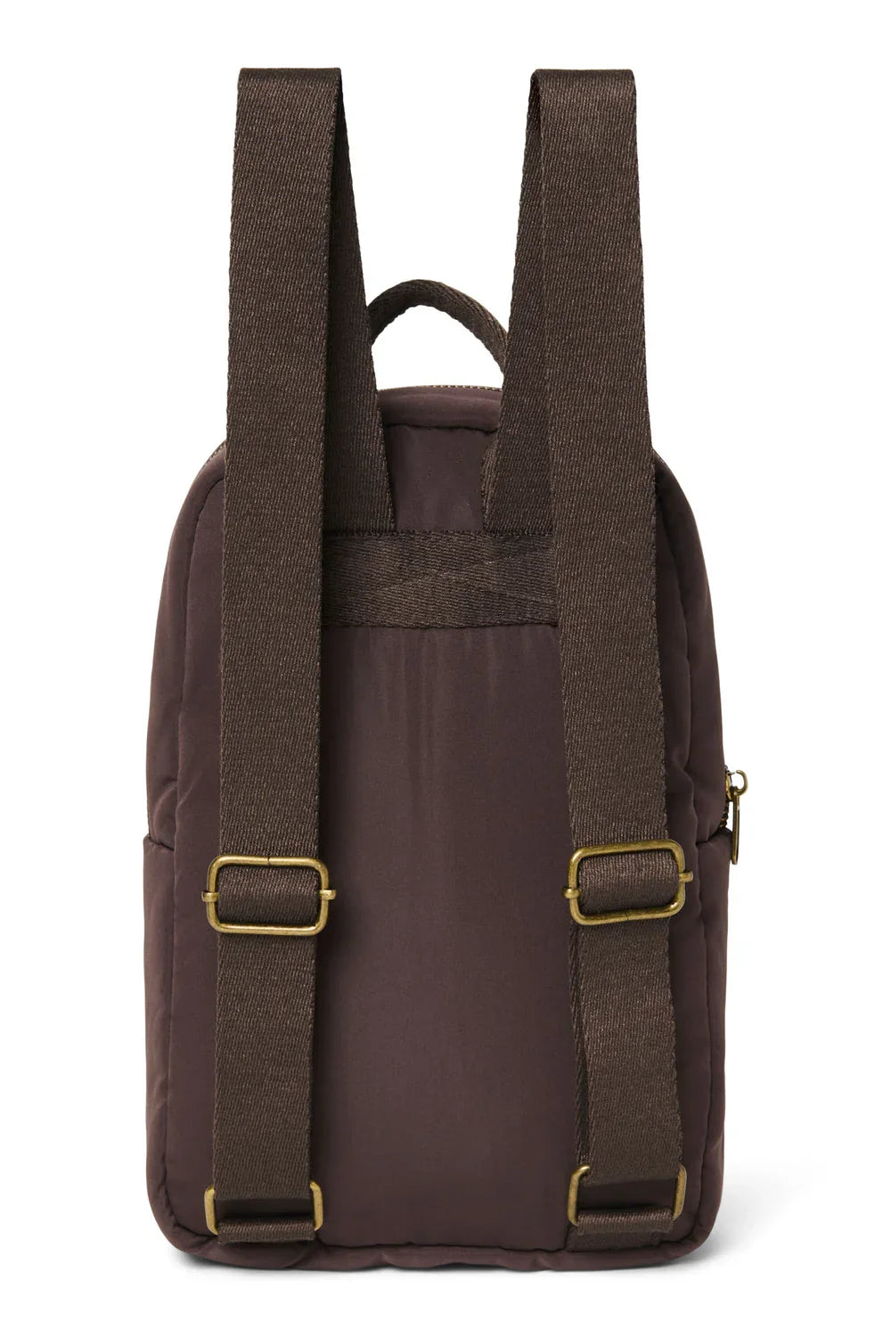 Brauner, bauschiger Mini-Rucksack