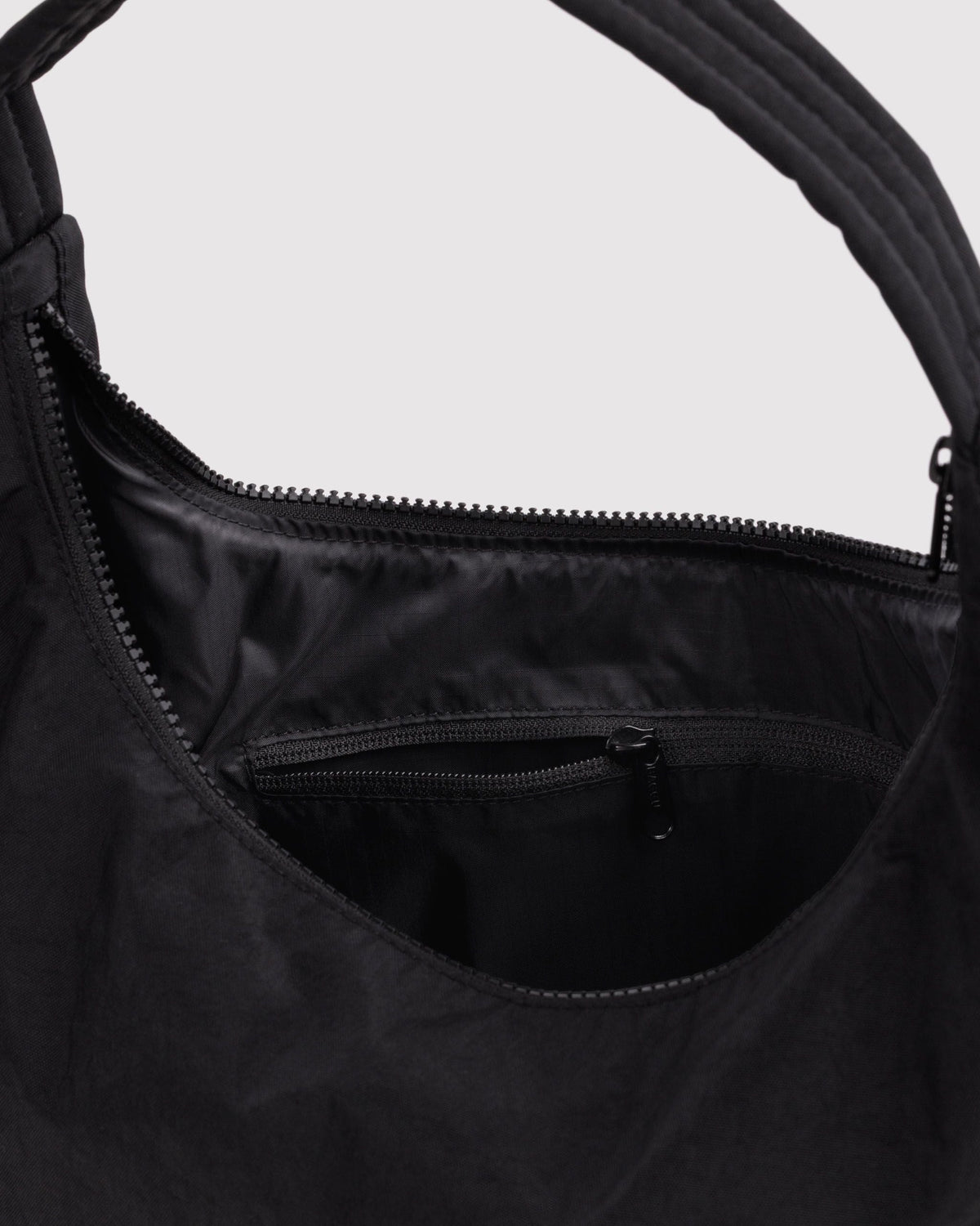 Nylon Shoulder Bag - Black - image 4