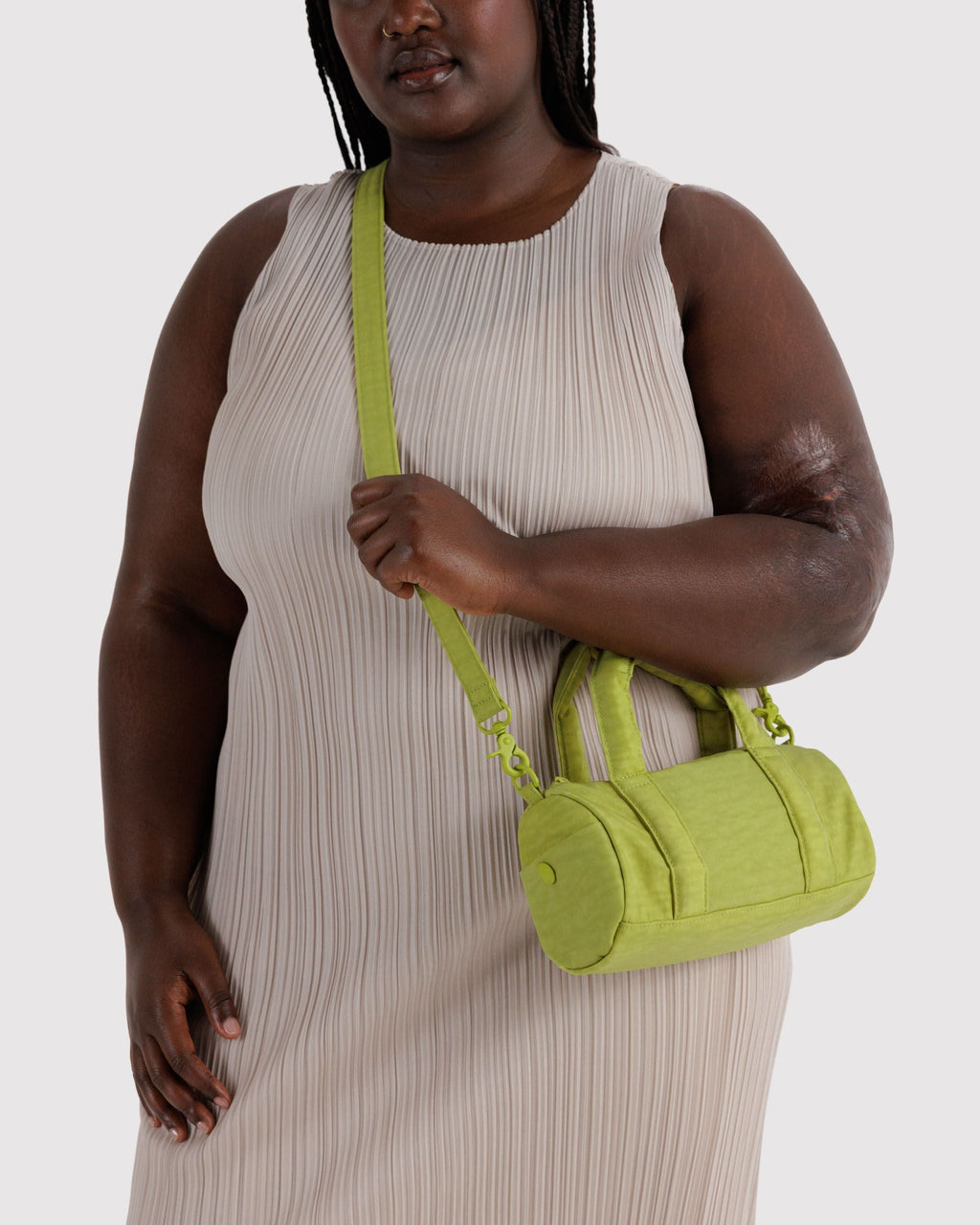 Small Nylon Duffle Bag - Chartreuse - image 2