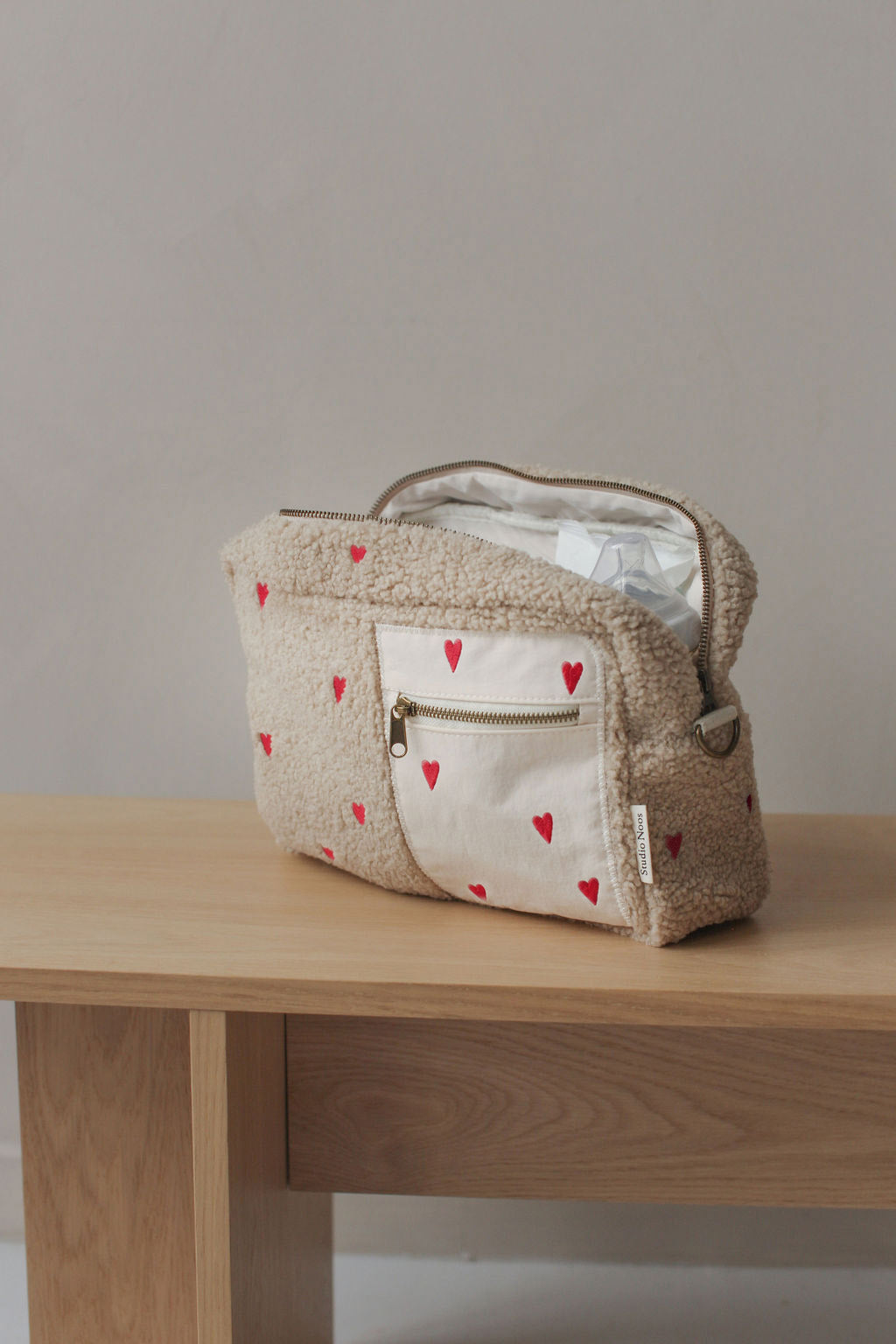 Teddy Kinderwagen-organizer | Ecru Hartjes