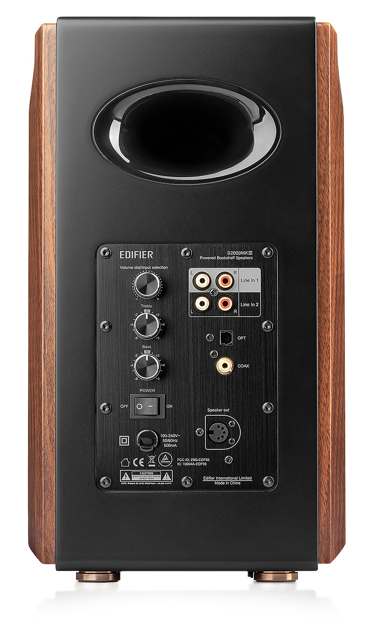 Edifier S2000 Brown/Black Powered Bluetooth Bookshelf Speakers (Pair) - S2000MKIII - image 4