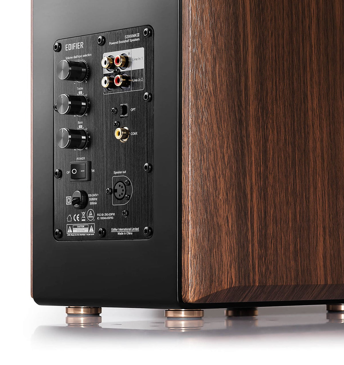 Edifier S2000 Brown/Black Powered Bluetooth Bookshelf Speakers (Pair) - S2000MKIII - image 5