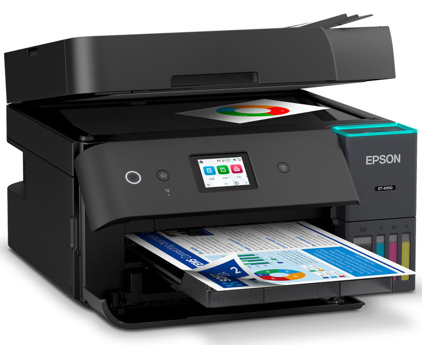 Epson EcoTank ET-4950 Wireless All-in-One Color Supertank Printer in Black - C11CL40201 - image 2