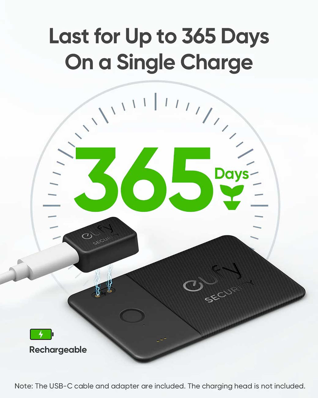 eufy SmartTrack Card E30 Bluetooth Tracker Rechargeable for Apple Find My App - T87B1011 - image 5