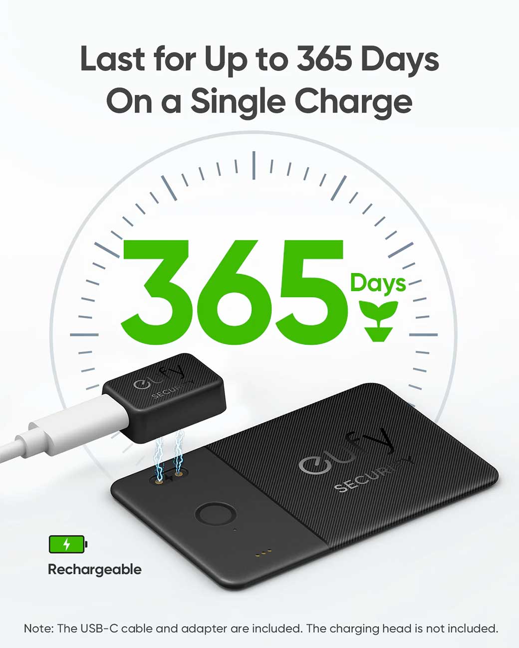 eufy SmartTrack Card E30 Bluetooth Tracker Rechargeable for Apple Find My App - T87B1011 - image 5