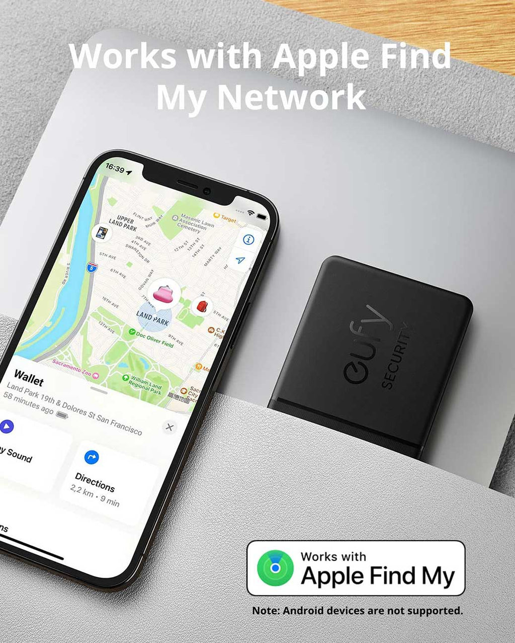 eufy SmartTrack Card Bluetooth Tracker for Apple Find My App - T87B2011 - image 3