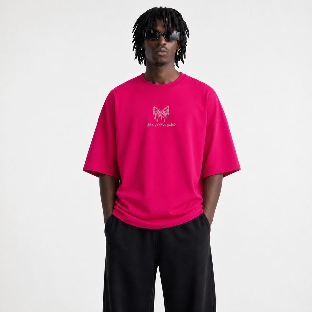 VYBES Rhinestone Butterfly Tee