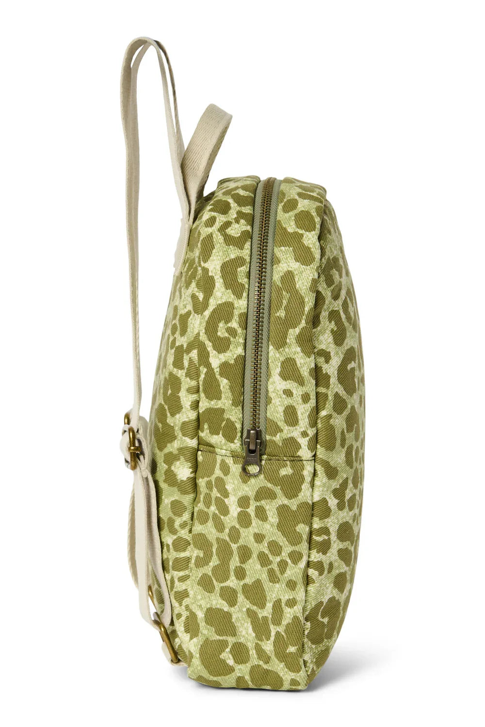 Grüner Leopard Baumwoll-Mini-Rucksack
