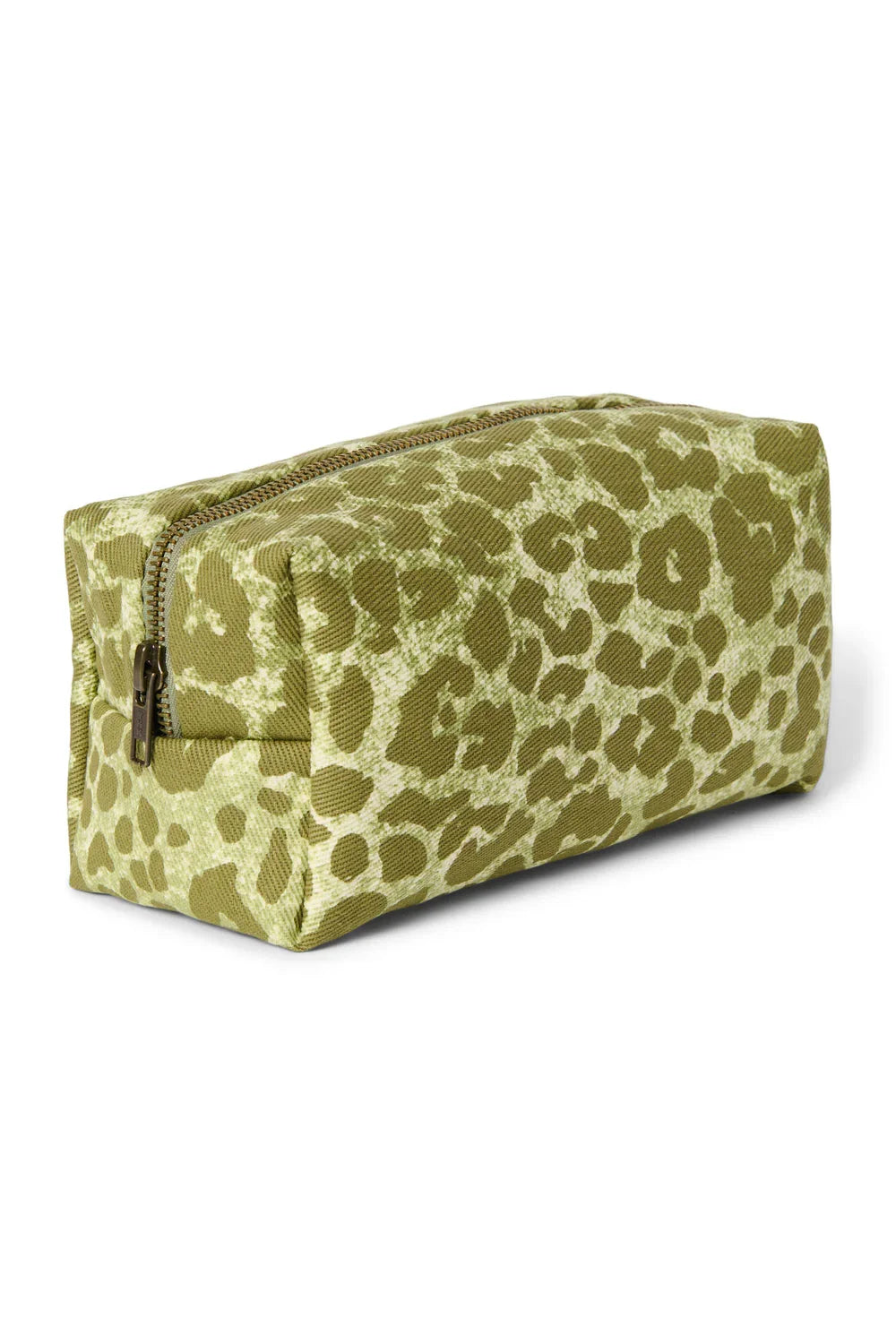 Groen luipaard katoenen tasje