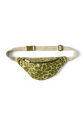 Grüne Leopard Baumwoll-Gürteltasche