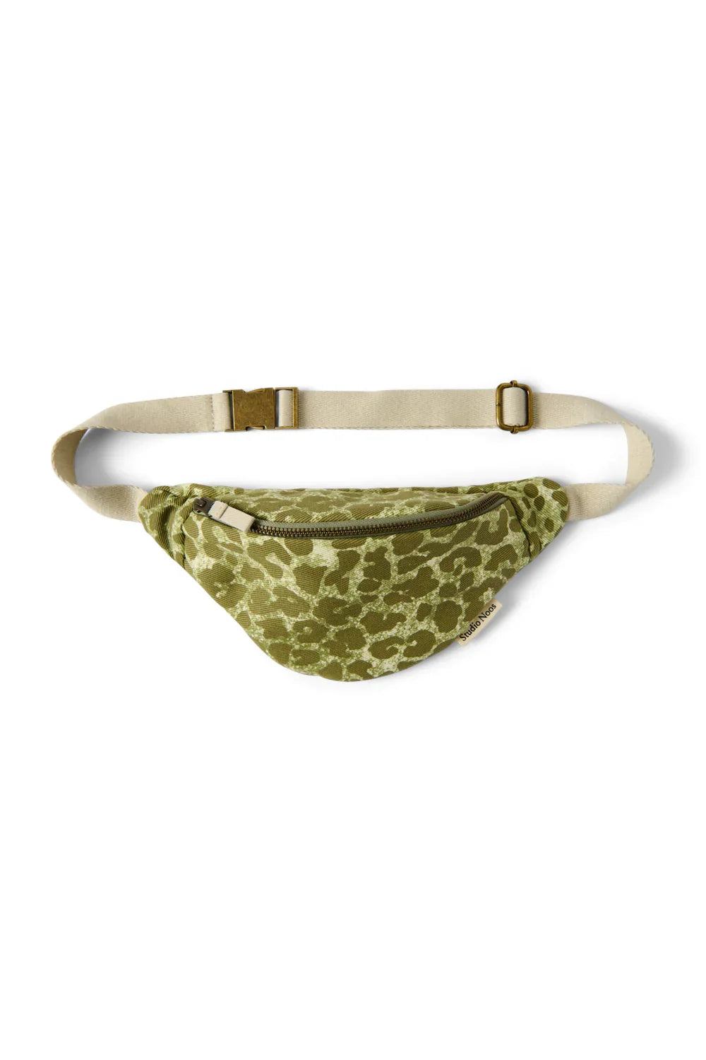 Grüne Leopard Baumwoll-Gürteltasche