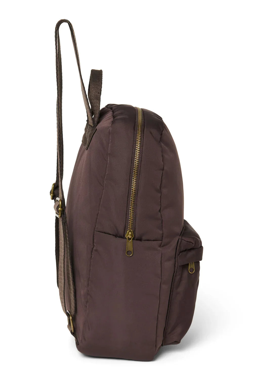 Brauner gepolsterter Midi-Rucksack