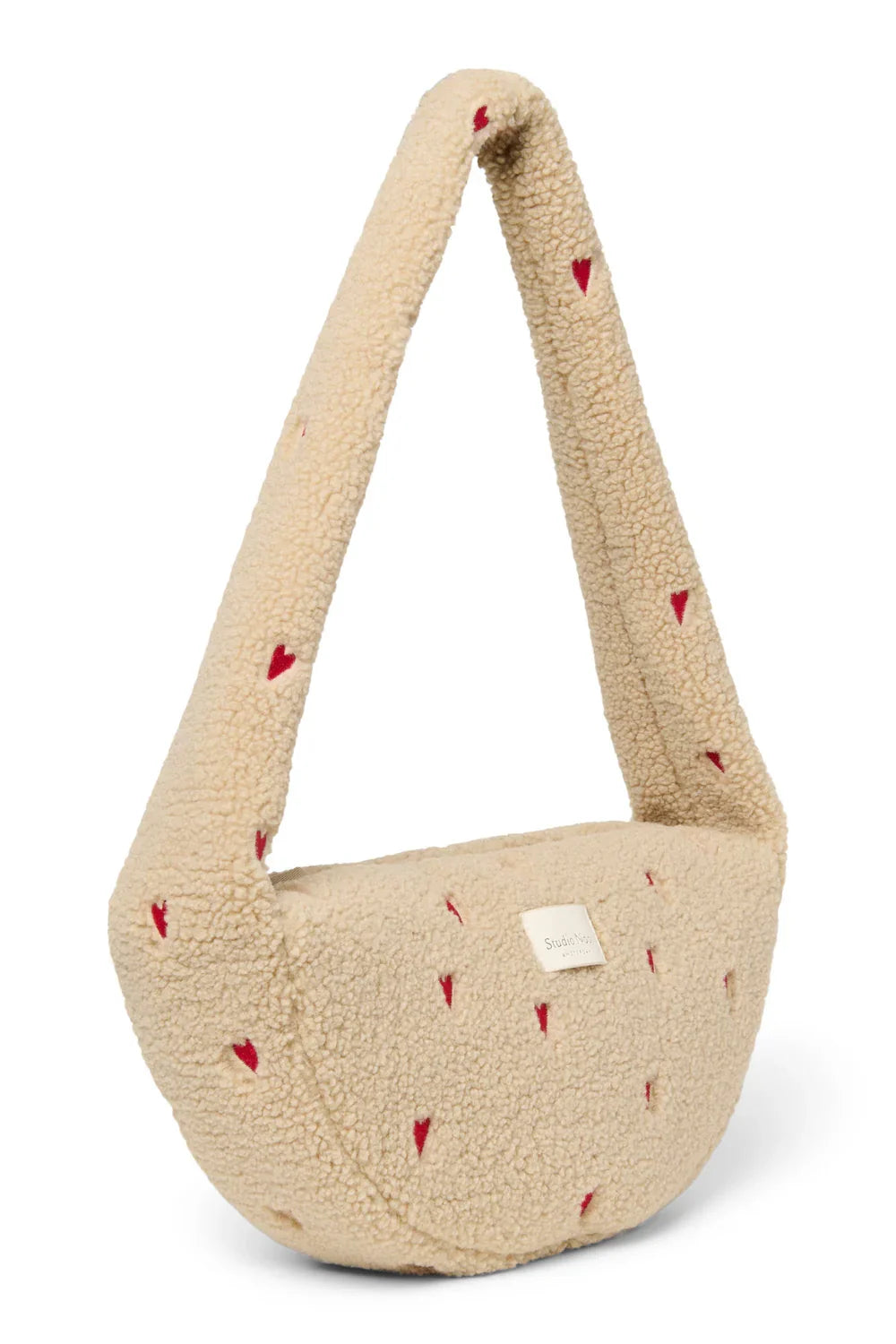 Bruine teddy mini crossbodytas