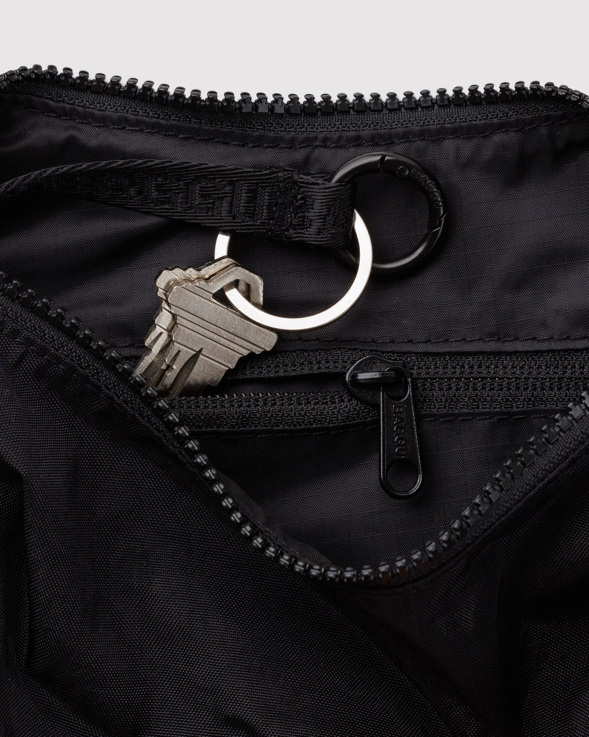 Small Nylon Crescent Bag - Black - image 3