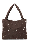 Braune Herzen Gepolsterte Mama Tasche