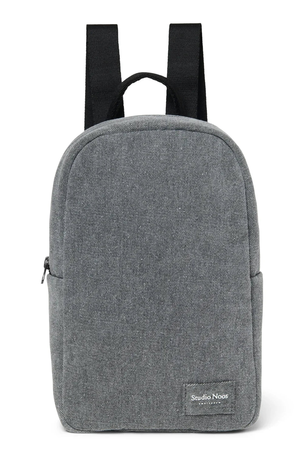 Grijze denim mini-rugzak