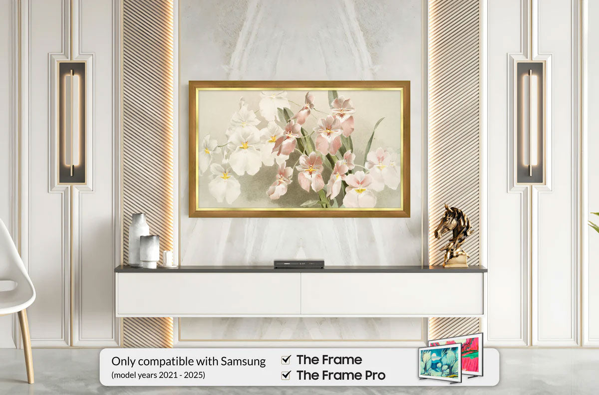 Frame My TV Samsung The Frame 43" Slim Frame In Modern Gold Leaf - FRM-SF-P6142-43-2021 - image 3