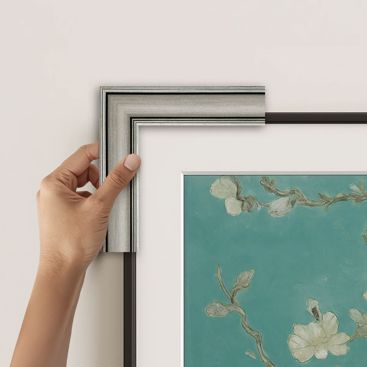Frame My TV Samsung The Frame 65" Slim Frame In Industrial Nickel - FRM-SF-P6364-65-2021 - image 6