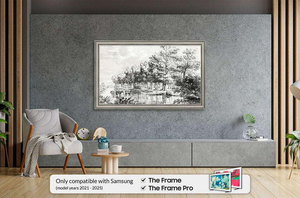 Frame My TV Samsung The Frame 65" Slim Frame In Industrial Nickel - FRM-SF-P6364-65-2021 - image 3