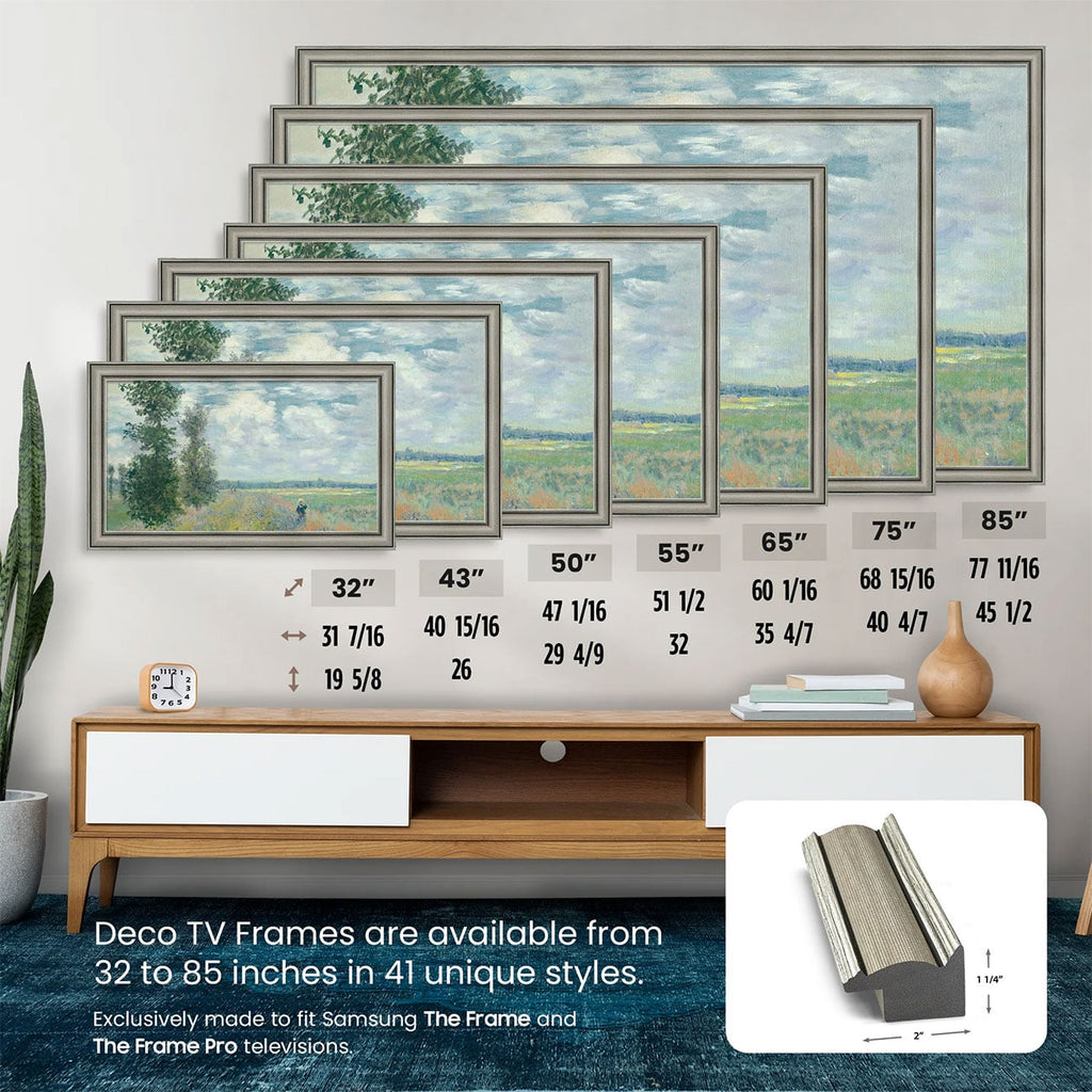 Frame My TV Samsung The Frame 65" Slim Frame In Industrial Nickel - FRM-SF-P6364-65-2021 - image 7