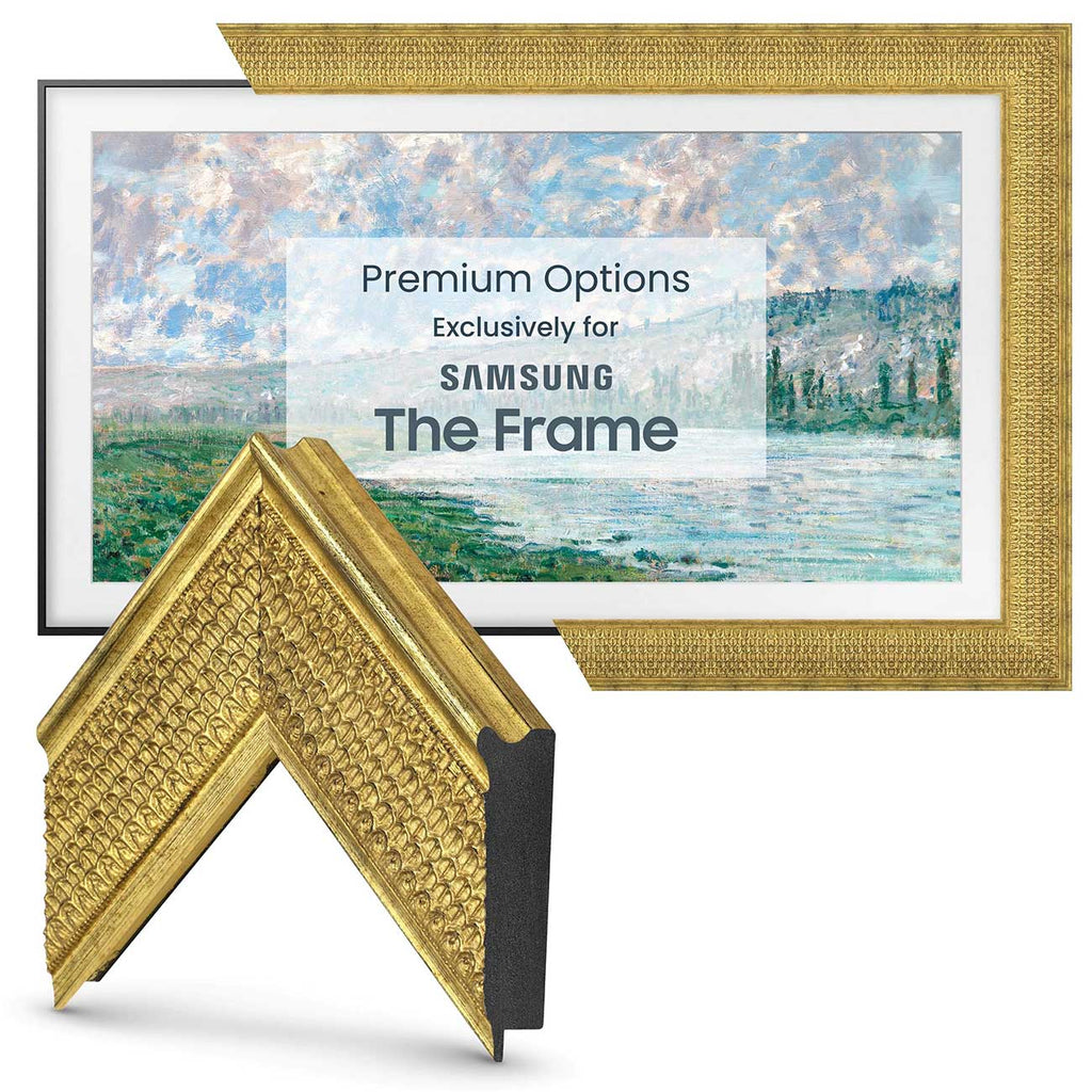 Frame My TV Samsung The Frame  98" Premiere Frame in Gatsby Gold - FRM-SF-P5210-98-2026 - image 2