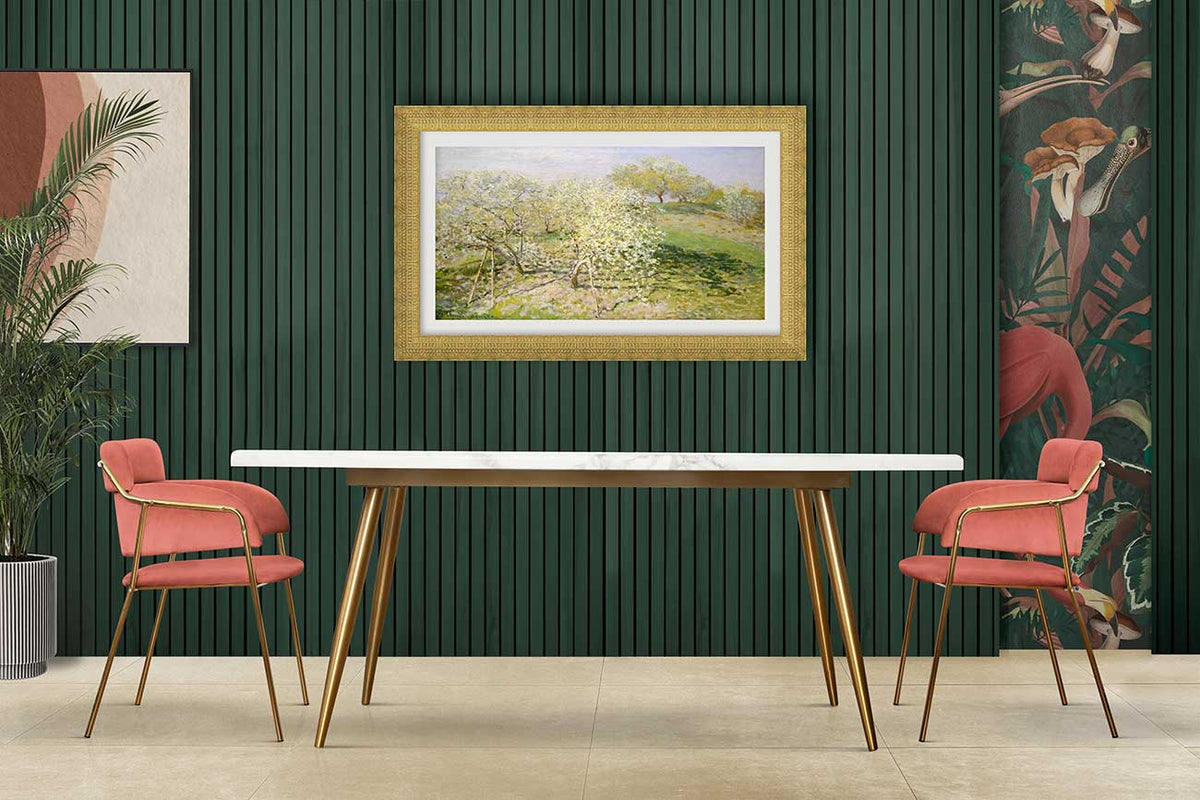 Frame My TV Samsung The Frame  85" Premiere Frame in Gatsby Gold - FRM-SF-P5210-85-2021 - image 4