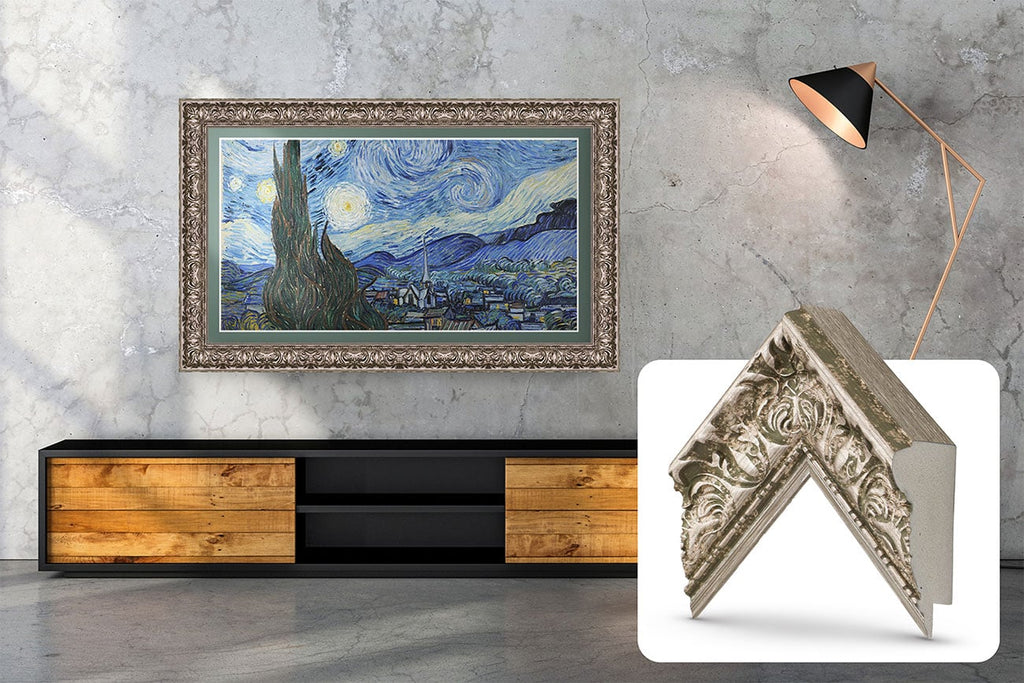 Frame My TV Samsung The Frame  98" Premiere Frame In Tuscan Silver - FRM-SF-D5086-98-2026 - image 6