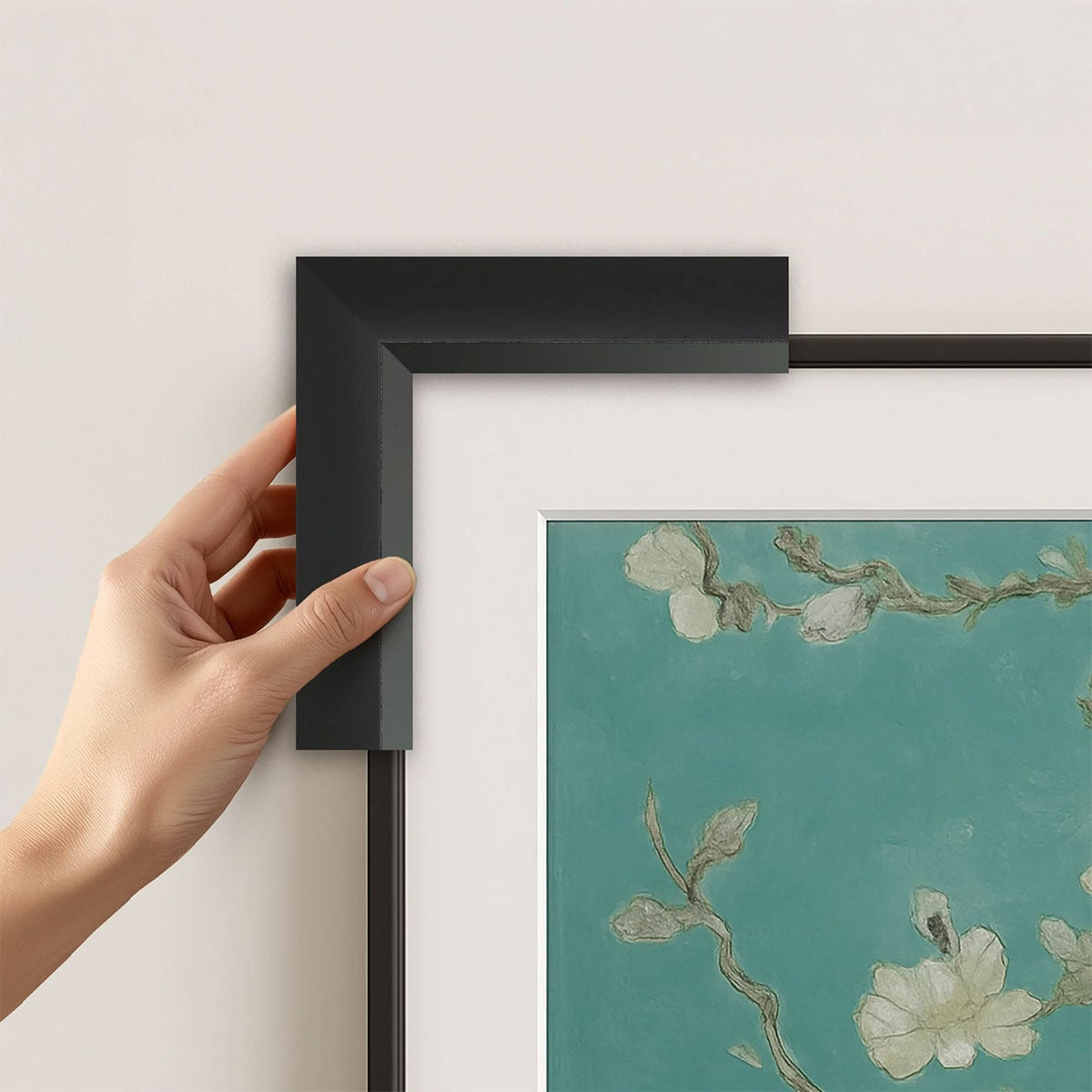 Frame My TV Samsung The Frame 85" Slim Frame In Modern Tuxedo Black - FRM-SF-P6144-85-2021 - image 4