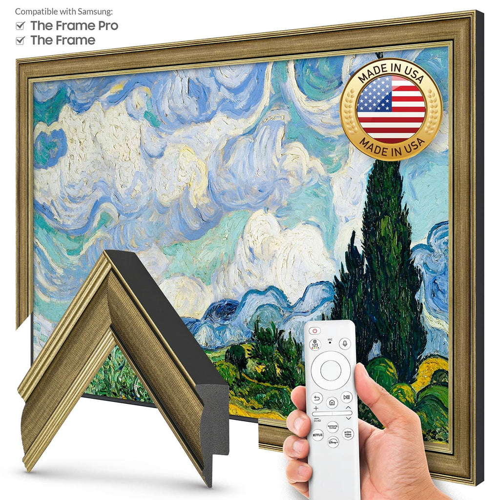 Frame My TV Samsung The Frame 85" Premiere Slim Frame In Industrial Brass - FRM-SF-P6362-85-2021 - image 2
