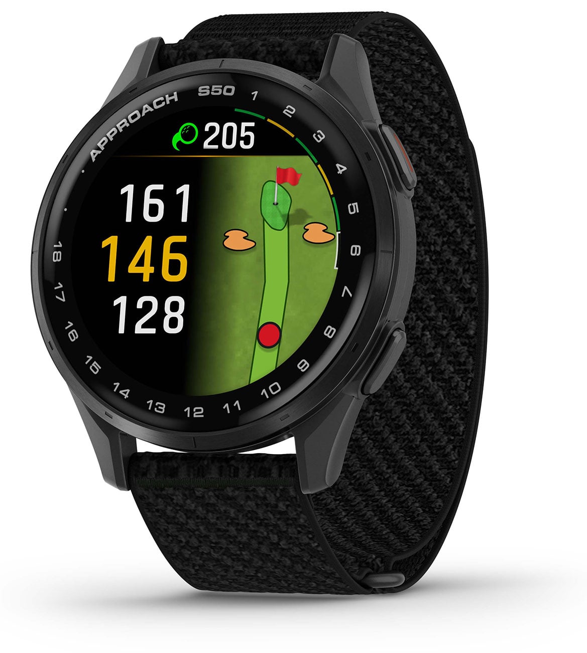 Garmin Approach S50 Golf Smartwatch 43mm Slate Aluminum Case with Black Band - 010-03010-00 - image 1