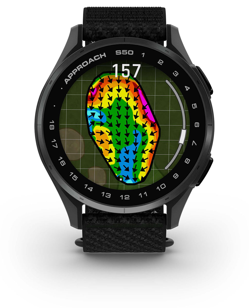 Garmin Approach S50 Golf Smartwatch 43mm Slate Aluminum Case with Black Band - 010-03010-00 - image 4