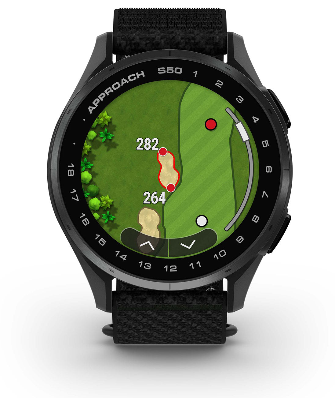 Garmin Approach S50 Golf Smartwatch 43mm Slate Aluminum Case with Black Band - 010-03010-00 - image 8