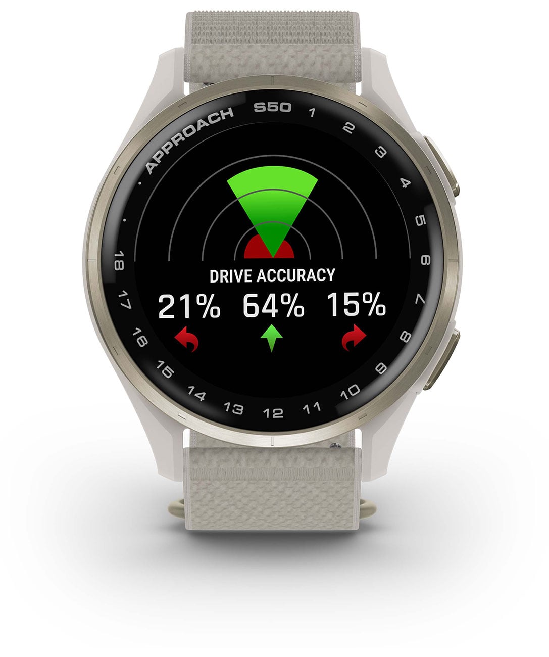 Garmin Approach S50 Golf Smartwatch 43mm Cream Gold Aluminum Case with Ivory Band - 010-03010-01 - image 10