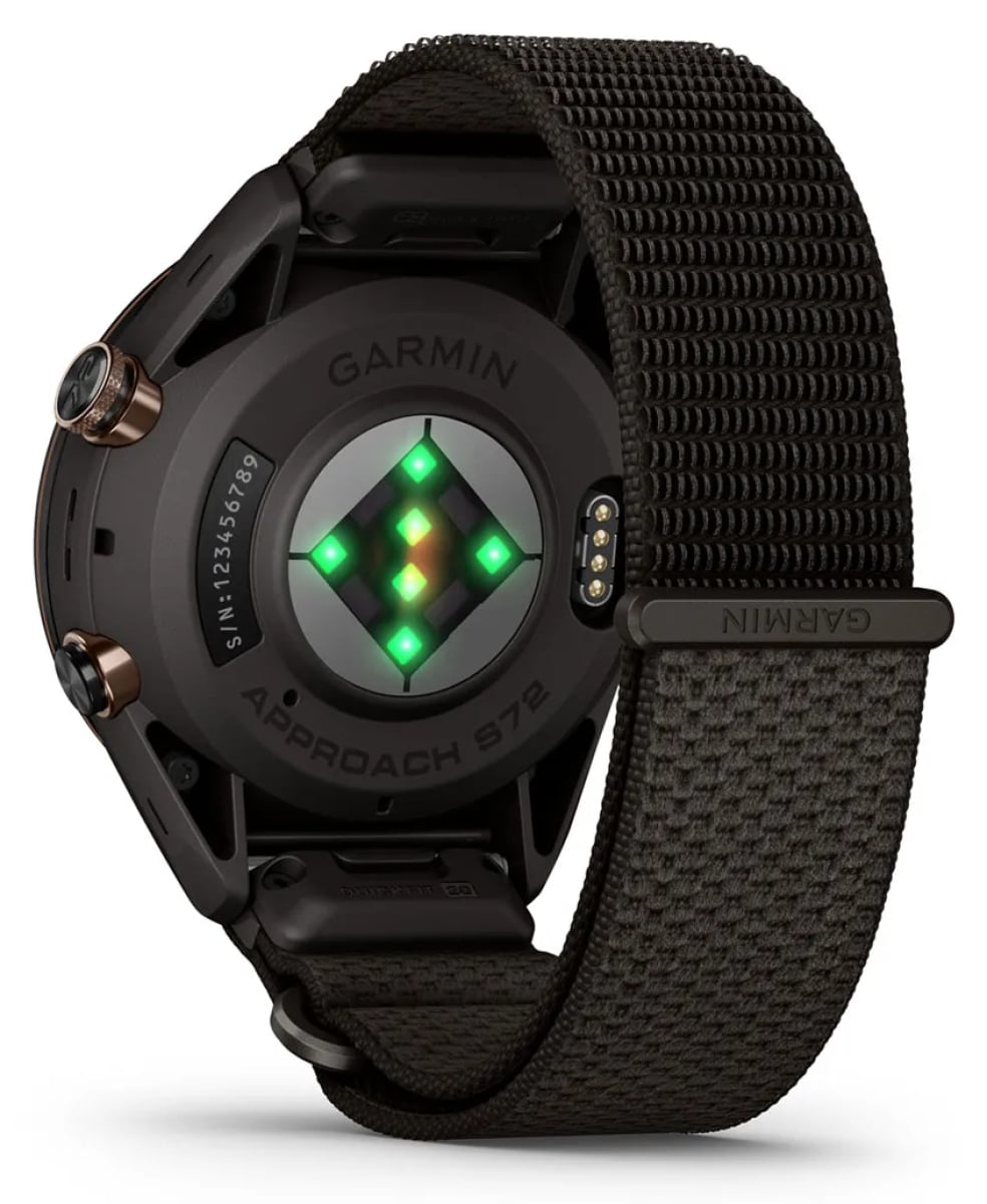 Garmin Approach S72 GPS Smartwatch 43mm in Carbon Gray/Heritage Bronze DLC Titanium with Pebble Gray Comf - image 9