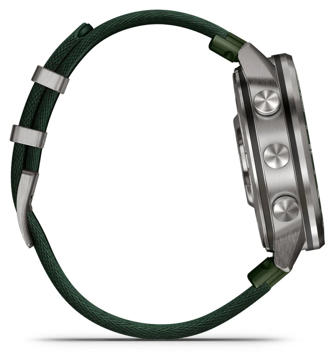 Garmin MARQ Golfer (Gen 3) Modern Tool Smartwatch 47mm in Green Titanium with Jacquard-woven Strap - 010- - image 5