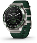 Garmin MARQ Golfer (Gen 2) Modern Tool Watch Titanium Bezel With Green Nylon Band - 010-02648-20 - image 1