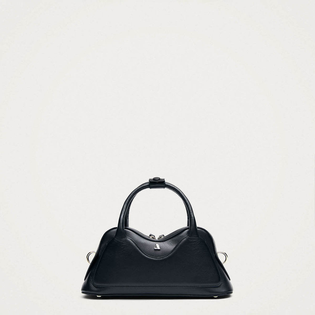 Hilma Mini Zwarte Leren Tas