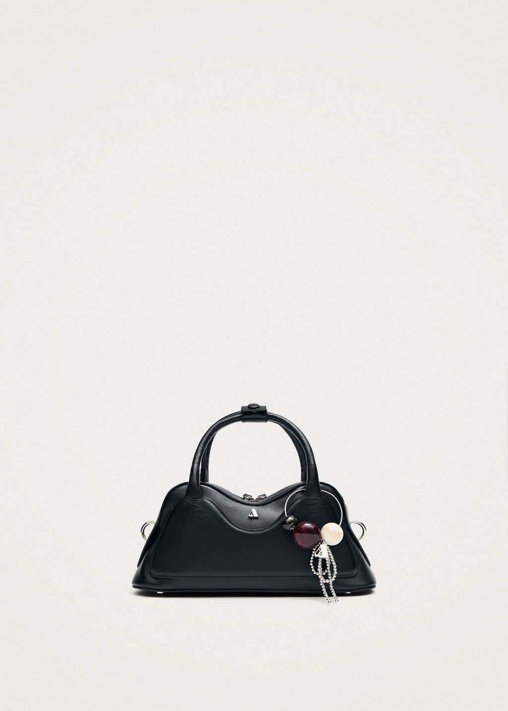 Hilma Mini Zwarte Leren Tas