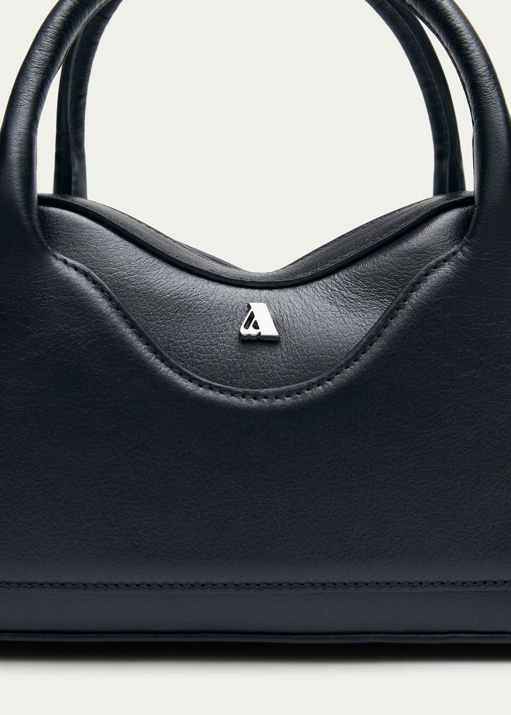 Hilma Mini Zwarte Leren Tas