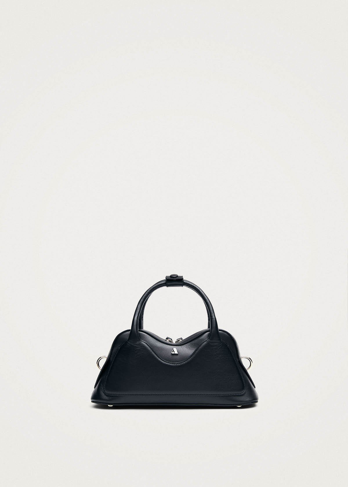 Hilma Mini Zwarte Leren Tas