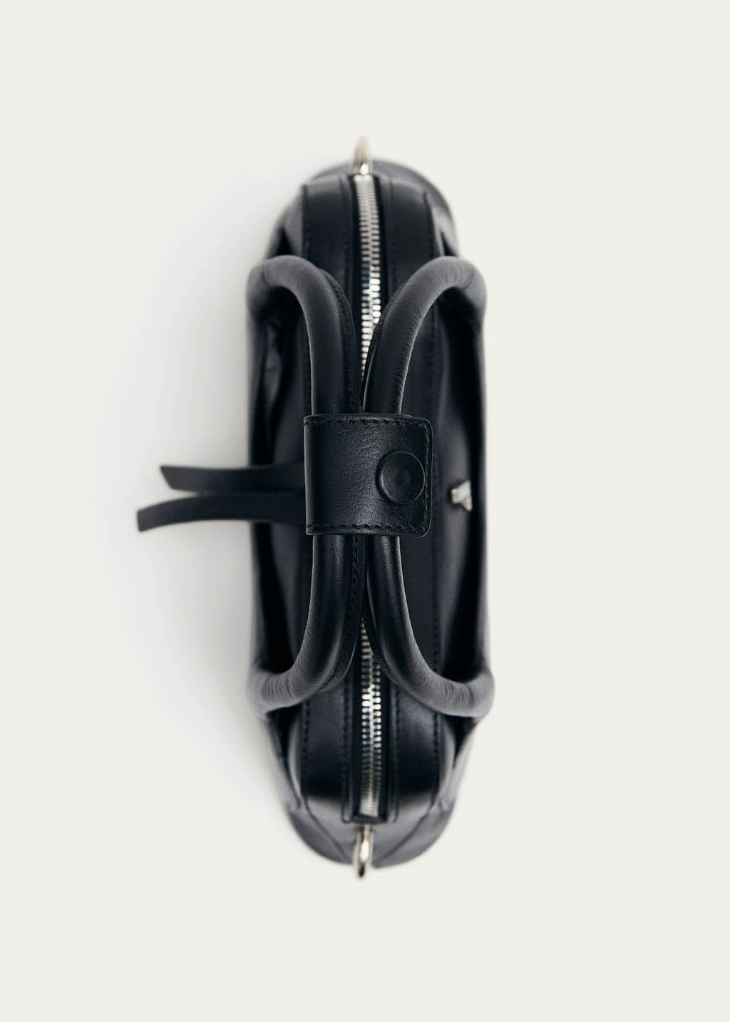 Hilma Mini Zwarte Leren Tas