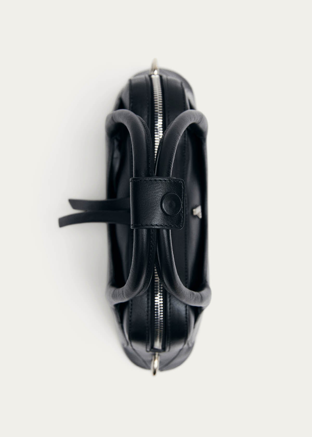 Hilma Mini Zwarte Leren Tas