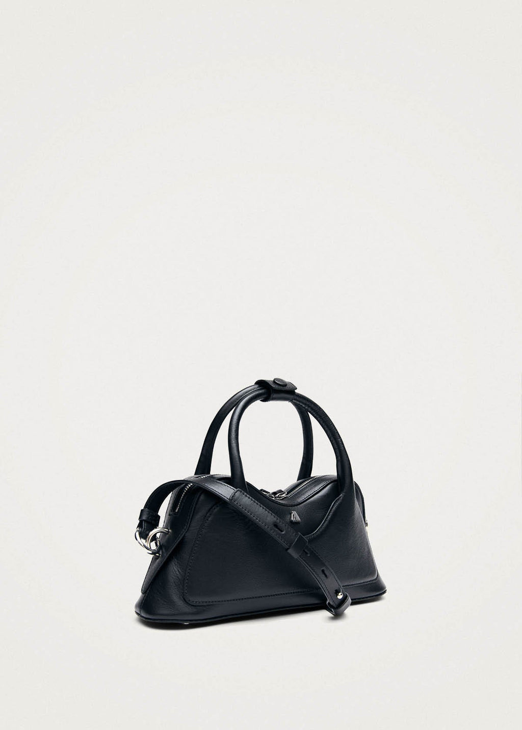 Hilma Mini Zwarte Leren Tas