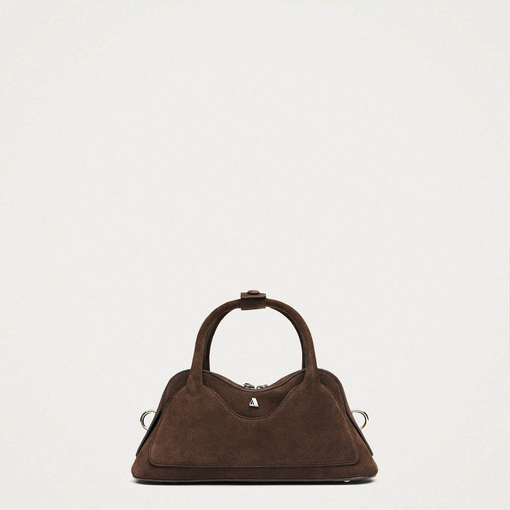 Hilma Mini-Tasche aus braunem Wildleder
