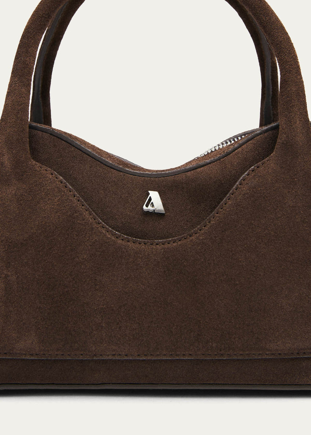 Hilma Mini-Tasche aus braunem Wildleder